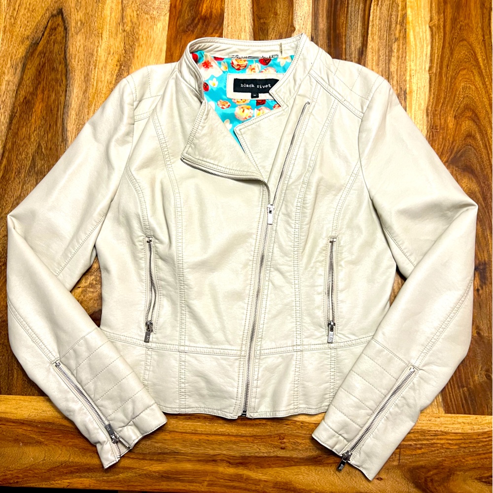 Black Rivet Moto Jacket